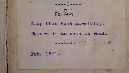 Pair of books returned to Mayo library were 105 and 71 years overdue Pair of books returned to Mayo library were 105 and 71 years overdue