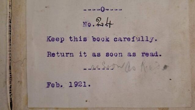 Pair of books returned to Mayo library were 105 and 71 years overdue Pair of books returned to Mayo library were 105 and 71 years overdue