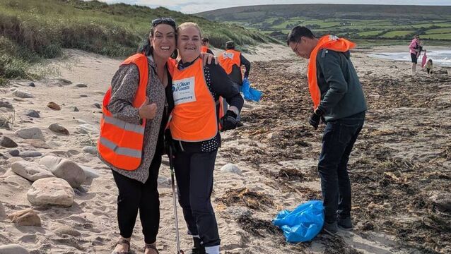 Local Notes: Ballycastle Athletic Club take part in the Beach Clean 2026.
