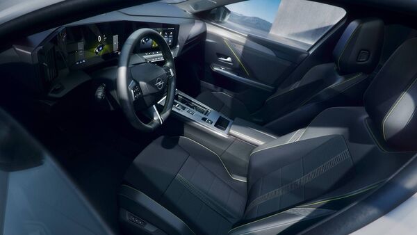 The interior of the new Opel Astra GSE. The interior of the new Opel Astra GSE.