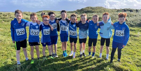 Young members of Claremorris Athletic Club who took part in the Mayo Even Ages Cross Country Championships. Young members of Claremorris Athletic Club who took part in the Mayo Even Ages Cross Country Championships.