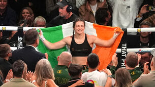 <p>Katie Taylor celebrates after the victory in IBF, IBO, WBC and WBO World Super Light and final professional bout before retirement at Croke Park, Dublin. Picture date: Saturday September 5, 2026.</p> <p>Katie Taylor celebrates after the victory in IBF, IBO, WBC and WBO World Super Light and final professional bout before retirement at Croke Park, Dublin. Picture date: Saturday September 5, 2026.</p>