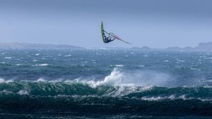 <p>Conditions off the county's northwest coast made for some spectacular windsurfing action at Mayo Mahem.</p>