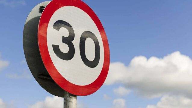 Public consultation on reduction of speed limits in towns