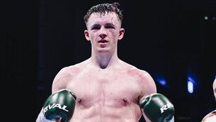 <p>Eoghan Lavin with the Celtic Middleweight title he won back in March.</p> <p>Eoghan Lavin with the Celtic Middleweight title he won back in March.</p>