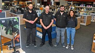<p>(L-R: Aaron Lo Schiavo, Pat Mc Donagh, Shane Morrisson, Elzbieta Piesiecka) Archers Ballina are getting ready for a Bank Holiday weekend full of discounts, offers and prizes. Photo: John O'Grady.</p>