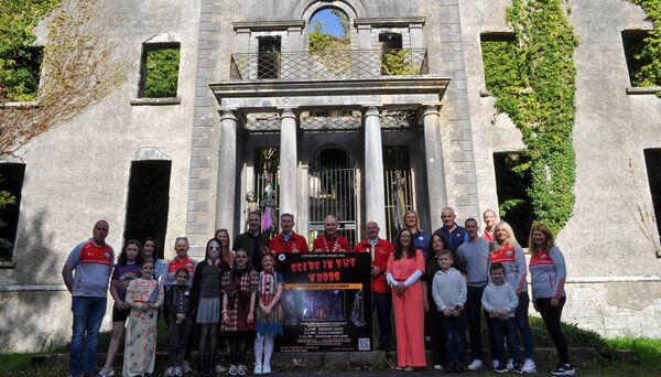 Launch attendees at Moorehall House which will be the venue for a very scary evening and night on Saturday, October 31. Photo Deirdre Ryan. Launch attendees at Moorehall House which will be the venue for a very scary evening and night on Saturday, October 31. Photo Deirdre Ryan.