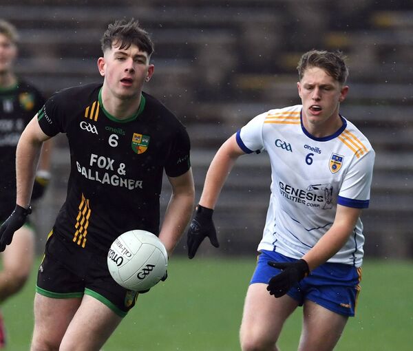 Ardagh’s Adam Foody in action against Eastern Gaels’ Tom Hession. Picture: David Farrell