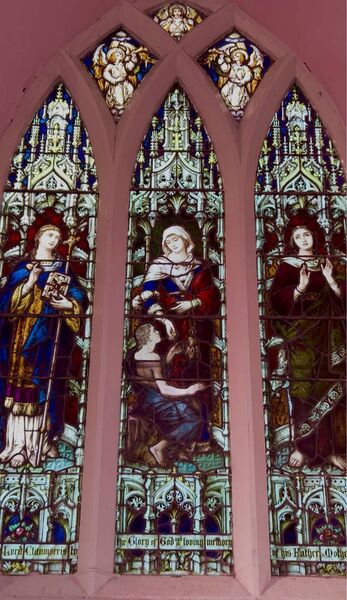 One of the church's most distinctive features is its East Window, designed by William Francis Dixon of Franz Mayer &amp; Company, Munich and London. 