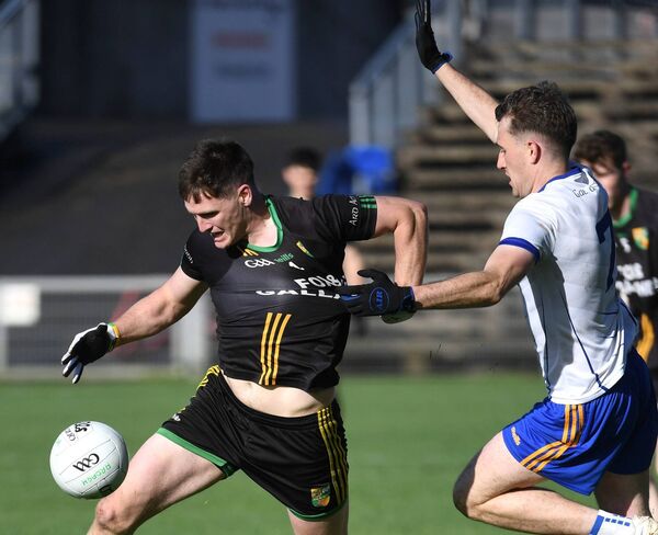 Man-of-the-match James Carr has his jersey pulled by Shane Glynn of Eastern Gaels during Ardagh's historic win in last Sunday's Treanlaur Catering Mayo Junior Football Championship final at Hastings Insurance MacHale Park, Castlebar. Picture: David Farrell Photography Man-of-the-match James Carr has his jersey pulled by Shane Glynn of Eastern Gaels during Ardagh's historic win in last Sunday's Treanlaur Catering Mayo Junior Football Championship final at Hastings Insurance MacHale Park, Castlebar. Picture: David Farrell Photography