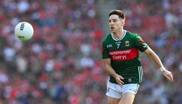 Enda Hession during the All-Ireland semi-final between Mayo and Louth, Credit: Ray McManus/Sportsfile