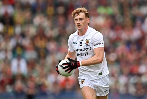 Jack Carney of Mayo during the GAA Football All-Ireland Senior Championship final match between Kerry and Mayo, Photo by Seb Daly/Sportsfile