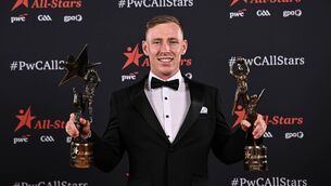 <p>Mayo footballer Ryan O'Donoghue with his PwC GAA/GPA Footballer of the Year award and his PwC GAA/GPA All-Star award during the 2026 PwC GAA/GPA All-Star Awards at the RDS in Dublin. Picture Seb Daly/Sportsfile </p> <p>Mayo footballer Ryan O'Donoghue with his PwC GAA/GPA Footballer of the Year award and his PwC GAA/GPA All-Star award during the 2026 PwC GAA/GPA All-Star Awards at the RDS in Dublin. Picture Seb Daly/Sportsfile </p>